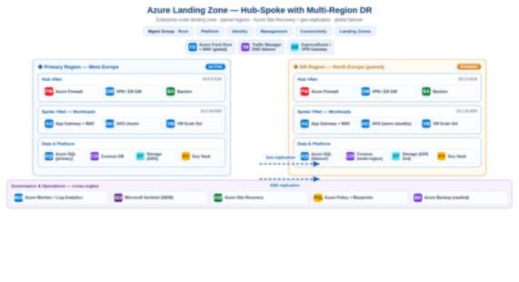 Azure Landing Zone + DR